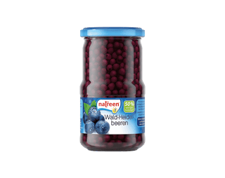 Wald heidelbeeren im Glas
