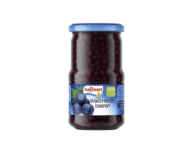Wald-heidelbeeren im Glas