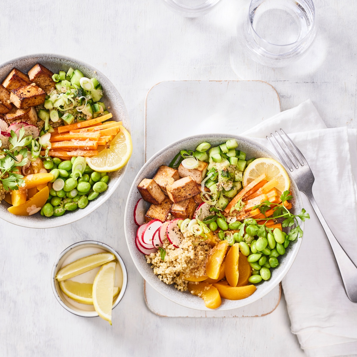 RainbowBowl mit TahiniDressing (vegan) Natreen DE